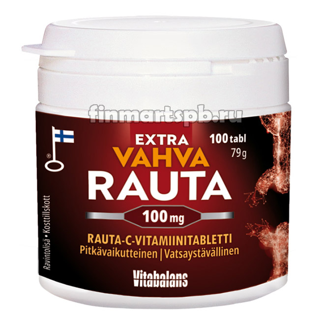 Витамины железо из Финляндии - Vitabalans Extra Vahva Rauta (100mg)