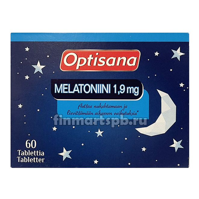 Optisana Melatoniini (мелатонин для улучшения сна)  1,9 мг