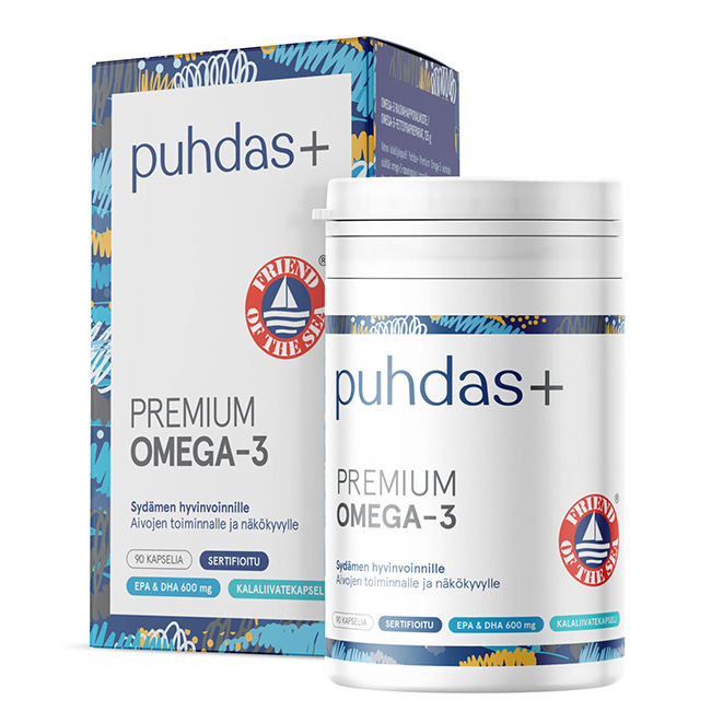 Витамины Puhdas Plus  Premium Omega-3 (Омега-3)