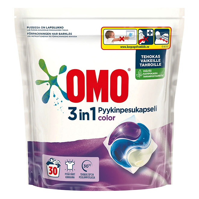 Капсулы для стирки OMO 3in1 pyykinpesukapselit color