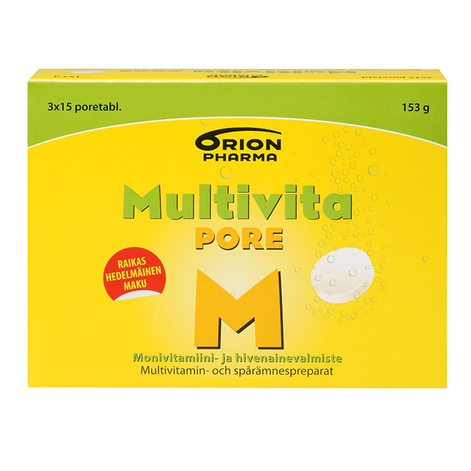 Поливитамины MultiVita Pore M (шипучая таблетка)