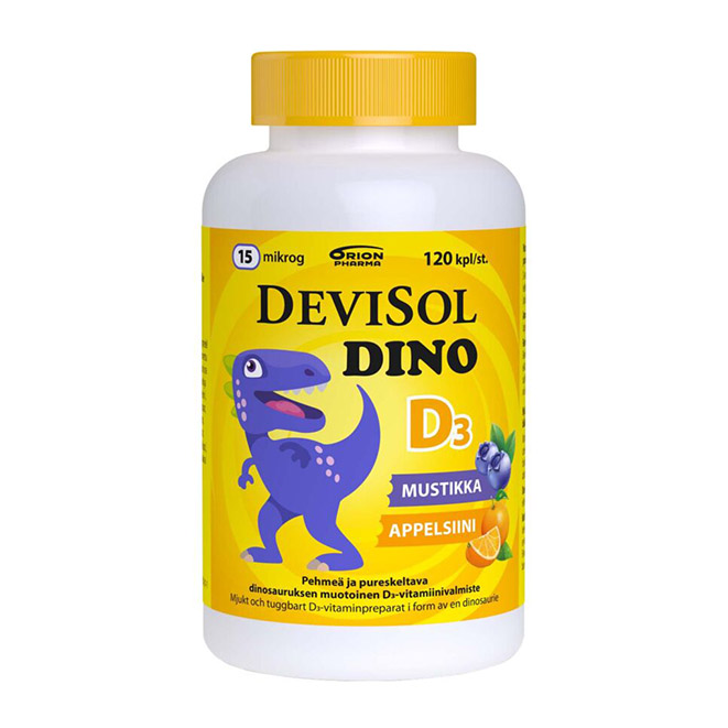 Витамин Д3 для детей Devisol Dino D3 15 mkg (жевательный) , 120 шт.