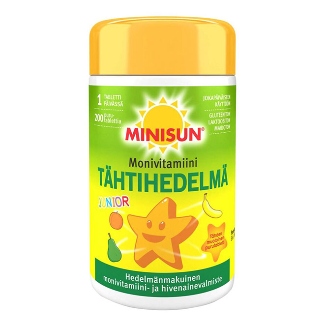 Minisun TAHTIHEDELMA Junior (мульти витамины для детей)