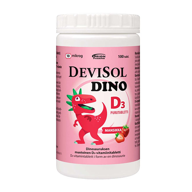 Витамин Д3 Devisol Dino D3 10 мкг (Девисол Дино , вкус клубника)