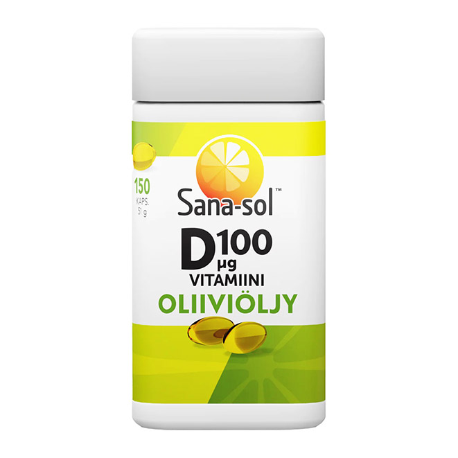 Sana-sol Vitamiini D Oliivioly (Сана-сол Витамин Д на оливковом масле) 100 mkg