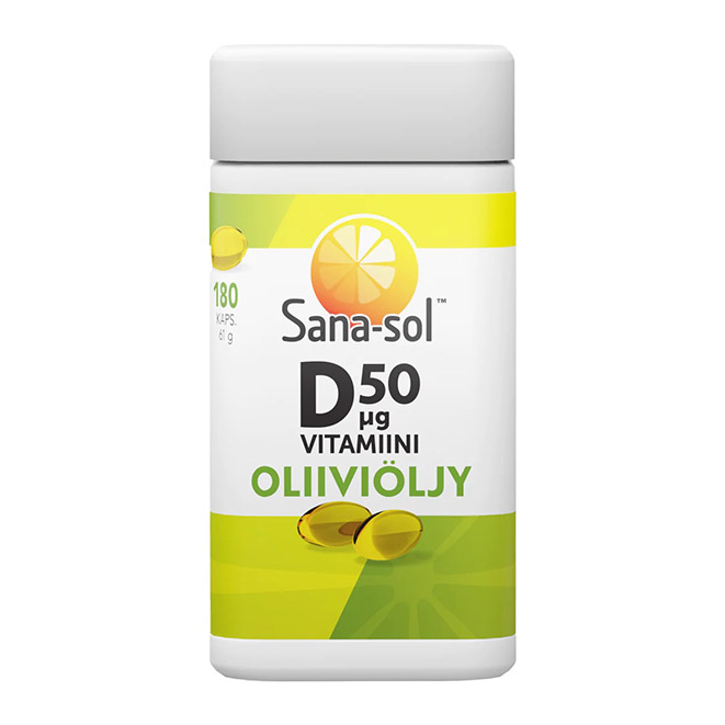 Sana-sol Vitamiini D Oliivioly (Сана-сол Витамин Д на оливковом масле) 2000 me
