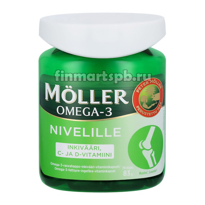 Витамины для суставов и связок Moller Nivelille Omega-3 , 76 шт.