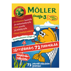 Витамины Moller Omega 3 pikkukalat (Моллер Рыбки) - 72 капсулы._0