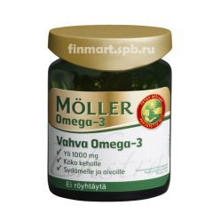 Moller Vahva Omega 3 рыбий жир в капсулах (Мёллер омега усиленная) 70 шт._1