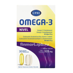 Витамины для суставов Lysi Omega-3 Nivel - 30 + 60 шт._1