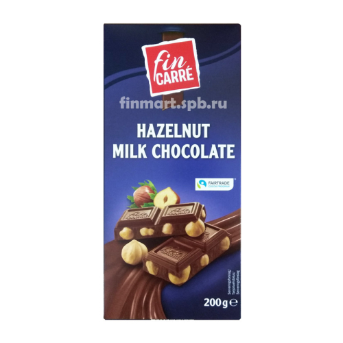 Молочный шоколад Fin Carre Hazelnut Milk Chokolate (с фундуком) - 200 гр. 