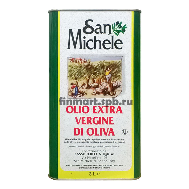 Оливковое масло San-Michele Olio Extra Vergine Di Oliva - 3 л.
