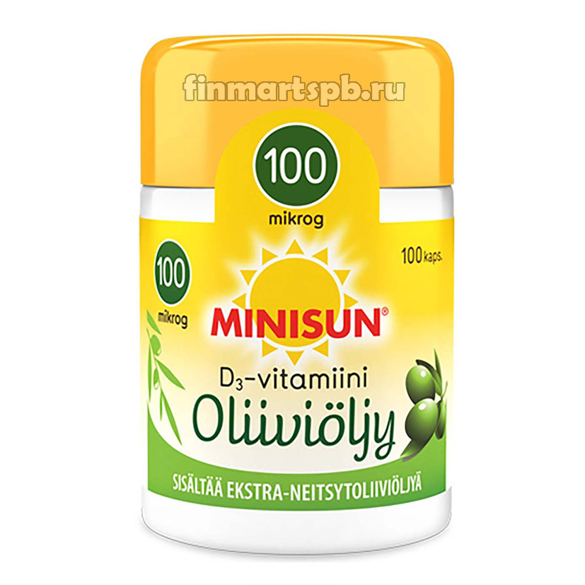 Minisun D-vitamiini Oliivioliy 100 mkg (витамин д)