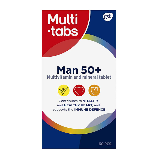 Комплекс витаминов для мужчин Multi-Tabs Man 50+ , 60 шт.