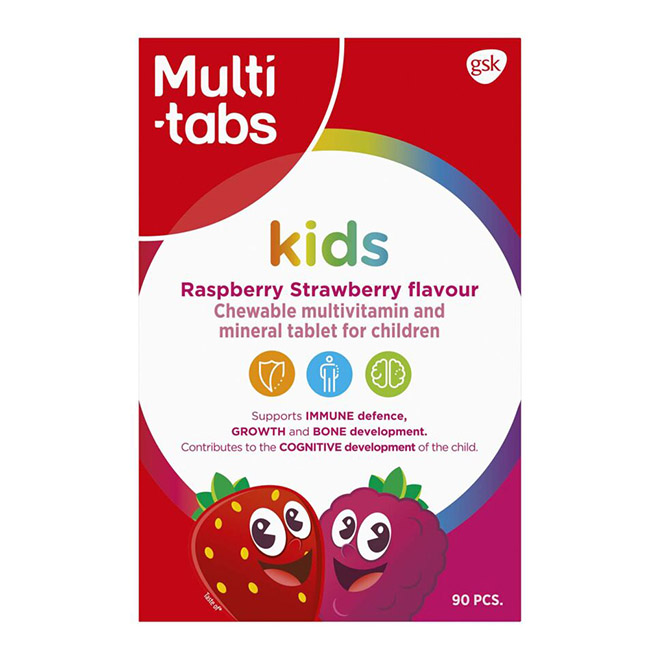 Поливитамины Multi-Tabs Kids (Мульти-табс мини клубника, малина)