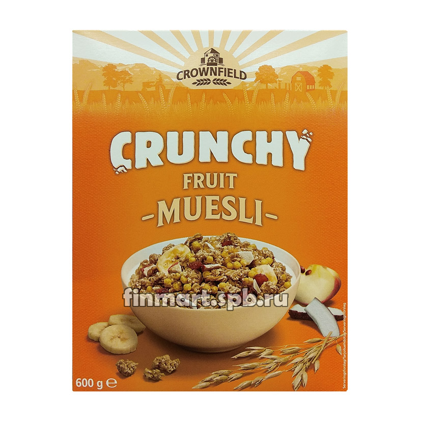 Мюсли с смесью фруктов Crownfield Crunchy Muesli - 600 гр.