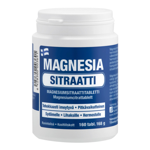 Витамины из Финляндии - Magnesia Sitraatti 300 (Цитрат магния) , 160 таб.