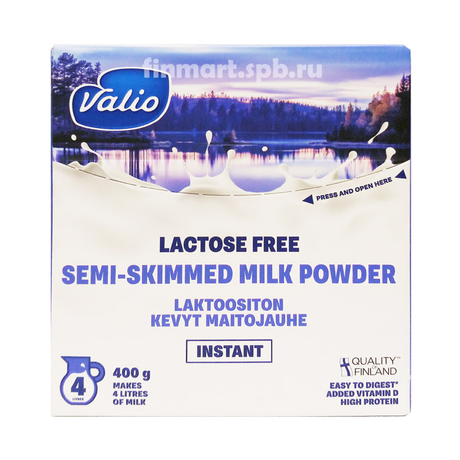Сухое безлактозное молоко Valio Eila - 400 гр.