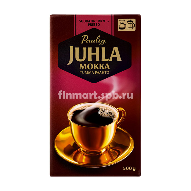 Кофе молотый Paulig Juhla Mokka Tumma Paahto - 500 гр.