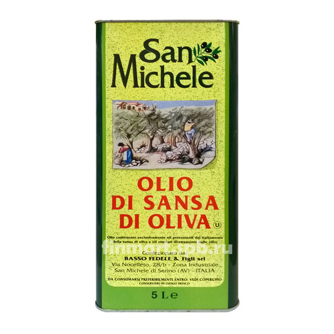 San Michele Olio Di Sansa di Oliva (Оливковое масло Сан-Мишель) - 3 л.