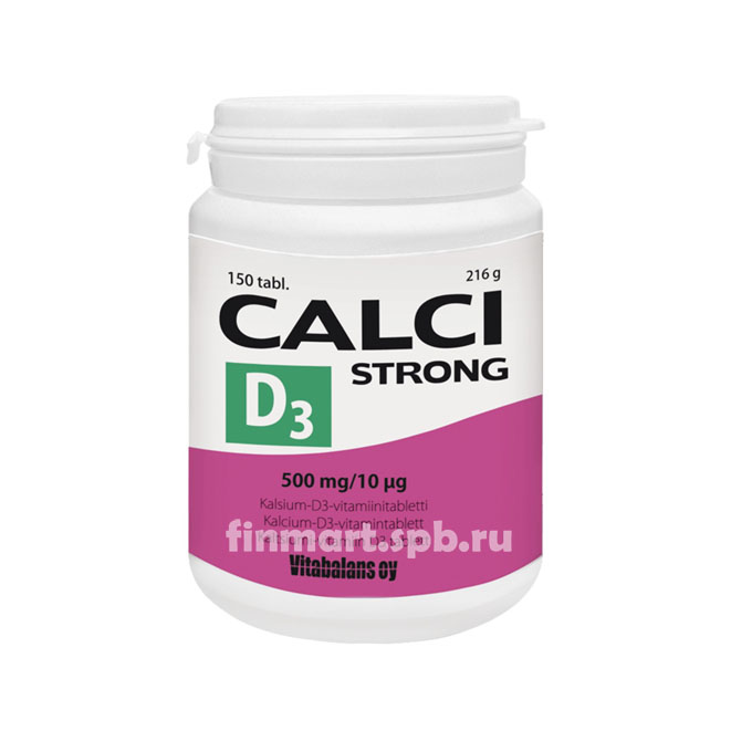 Calci Strong + D3 (Кальций, Витамин D3) - 150 таб.